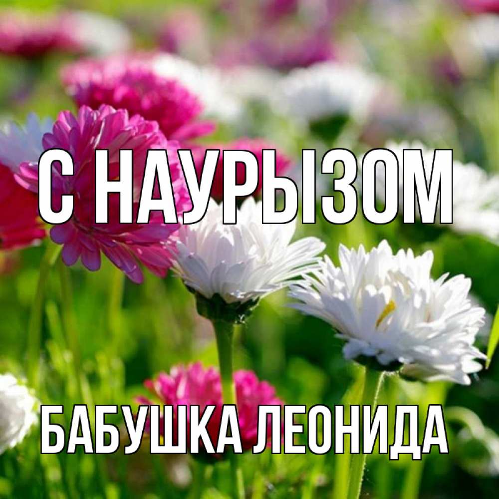 Открытка на каждый день с именем, Бабушка-Леонида С наурызом праздник весны наурыз красота Прикольная открытка с пожеланием онлайн скачать бесплатно 