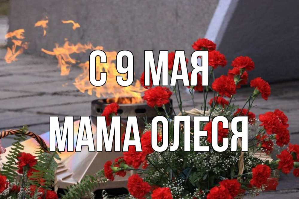 Открытка на каждый день с именем, Мама-Олеся С 9 мая 9 мая Прикольная открытка с пожеланием онлайн скачать бесплатно 