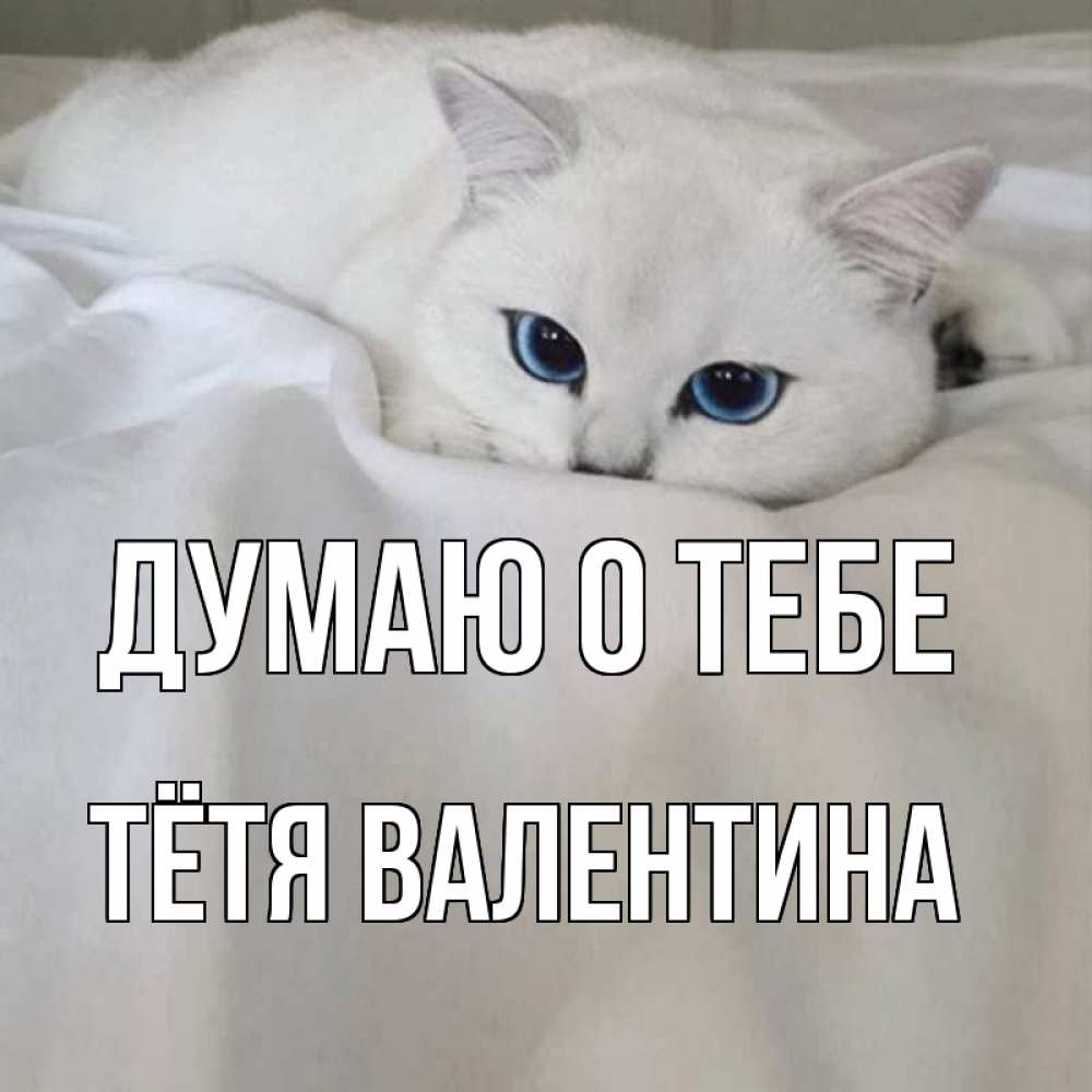 Открытка на каждый день с именем, Тётя-Валентина Думаю о тебе я очень по тебе скучаю и тоскую Прикольная открытка с пожеланием онлайн скачать бесплатно 