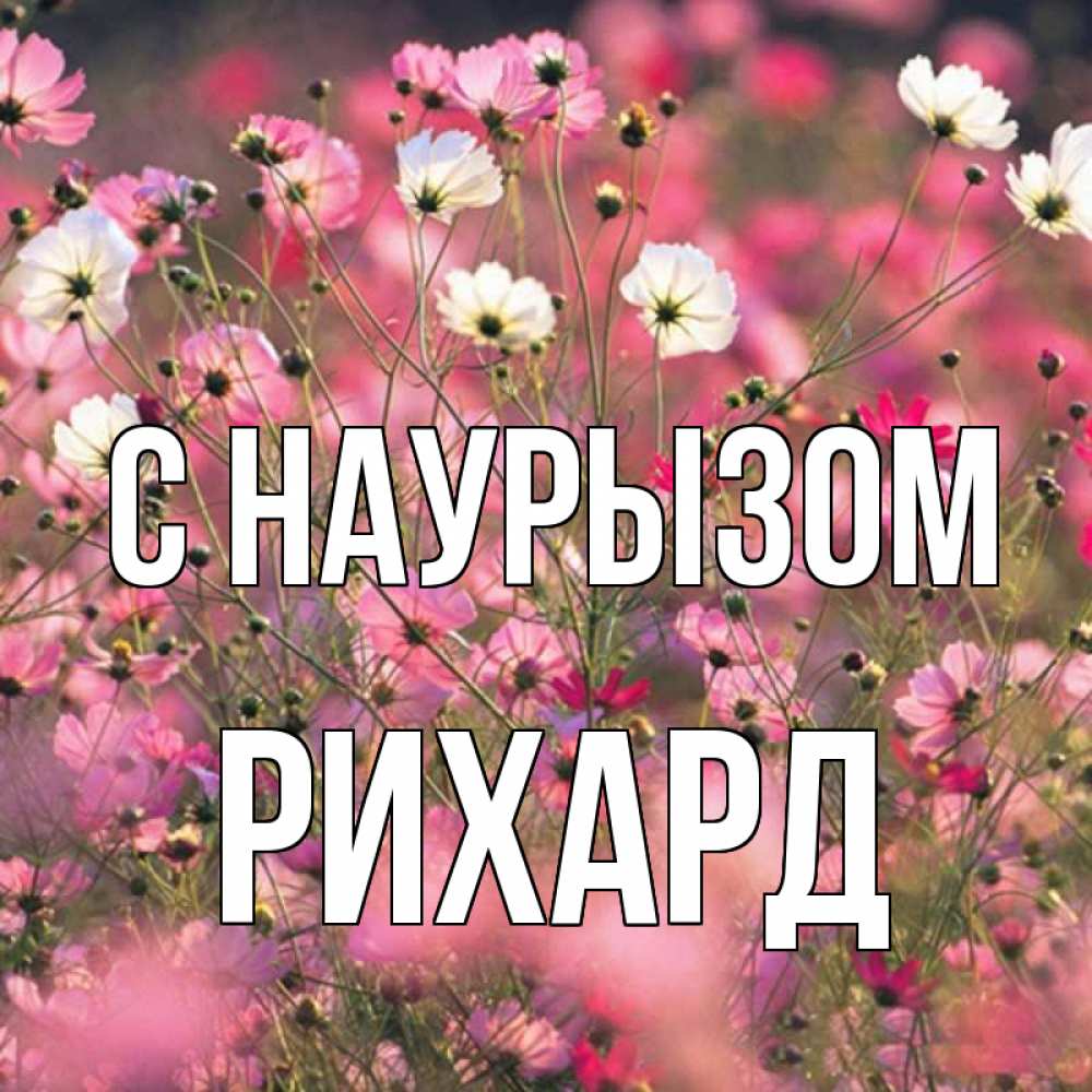 Открытка на каждый день с именем, Рихард С наурызом красиво 1 Прикольная открытка с пожеланием онлайн скачать бесплатно 