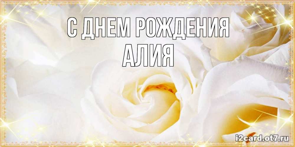 Открытка на каждый день с именем, Алия С днем рождения красивые розы и капли росы на этих чудесных цветах Прикольная открытка с пожеланием онлайн скачать бесплатно 