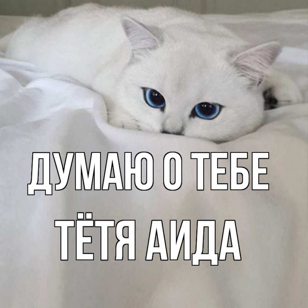 Открытка на каждый день с именем, Тётя-Аида Думаю о тебе я очень по тебе скучаю и тоскую Прикольная открытка с пожеланием онлайн скачать бесплатно 