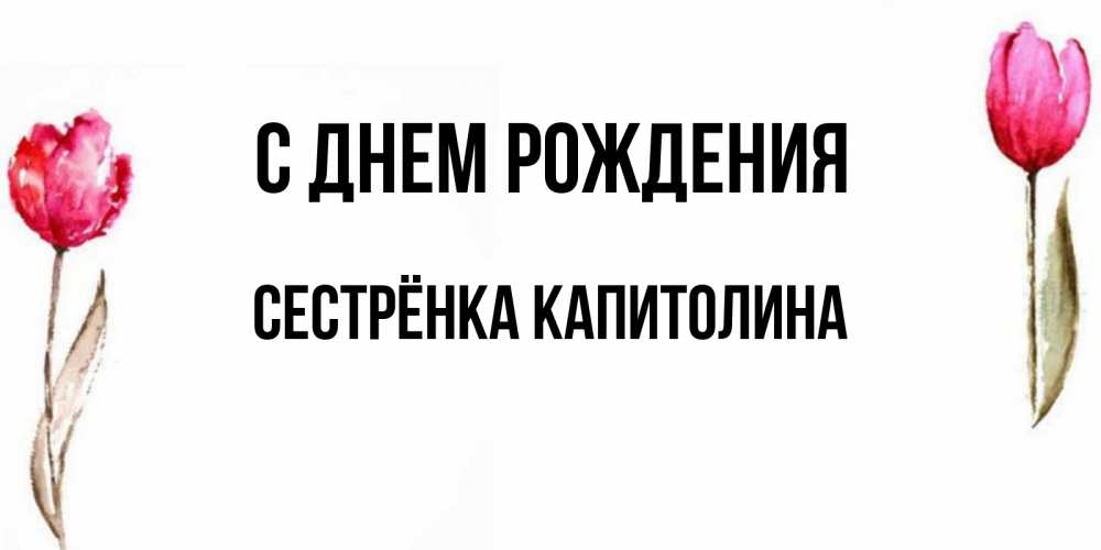 Картинка С днем рождения, Сестрёнка Капитолина