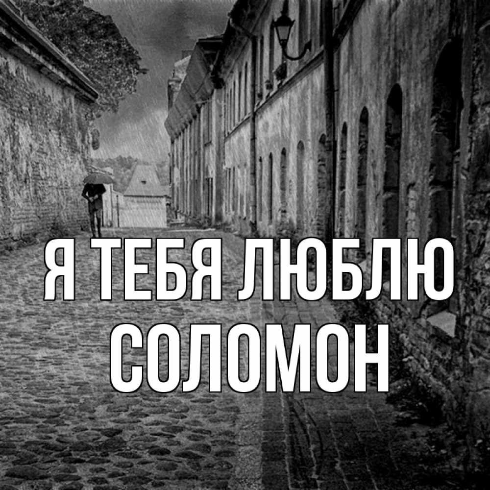 Открытка на каждый день с именем, Соломон Я тебя люблю зонт Прикольная открытка с пожеланием онлайн скачать бесплатно 