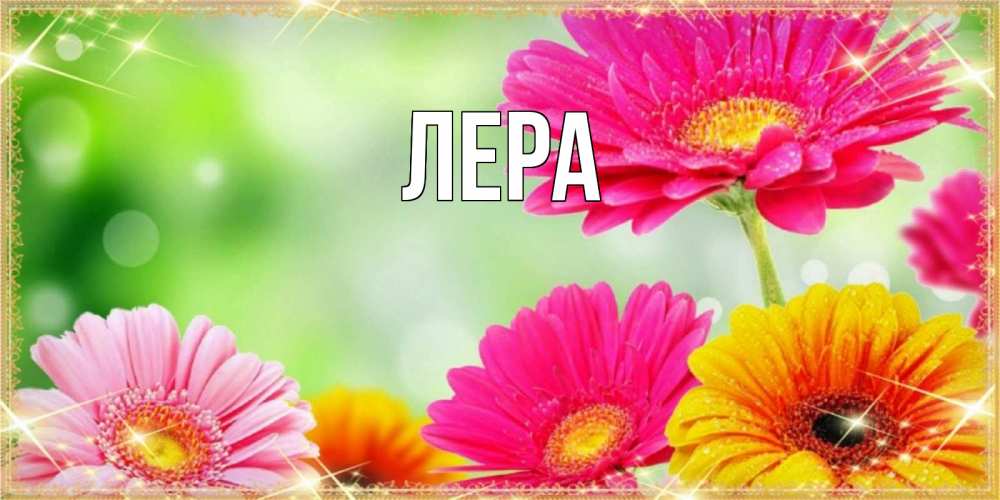 Открытка на каждый день с именем, Лера Главная цветочки для любимой женщины Прикольная открытка с пожеланием онлайн скачать бесплатно 