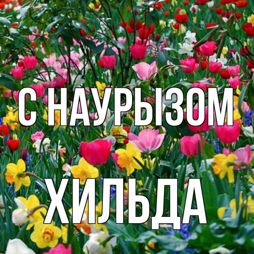 Открытка на каждый день с именем, Хильда С наурызом с наурызом праздником весны поздравления для женщины Прикольная открытка с пожеланием онлайн скачать бесплатно 