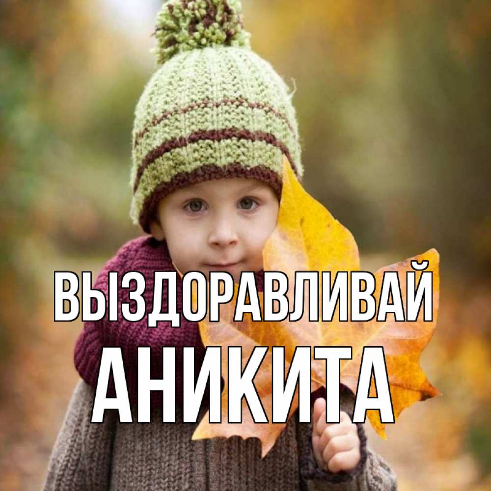 Открытка на каждый день с именем, Аникита Выздоравливай дышим свежим воздухом Прикольная открытка с пожеланием онлайн скачать бесплатно 