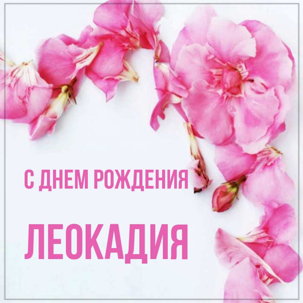 Открытка на каждый день с именем, Леокадия С днем рождения Красивая открытка для поздравления с днем рождения Прикольная открытка с пожеланием онлайн скачать бесплатно 