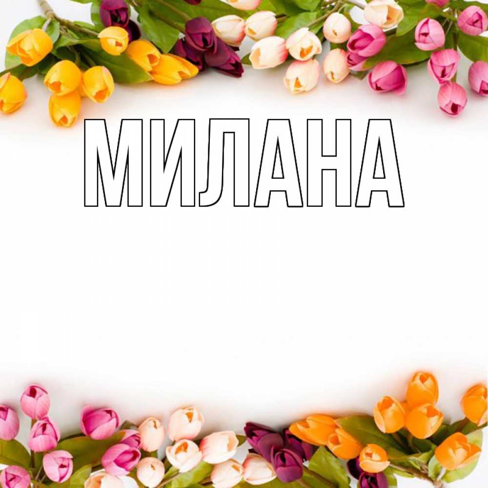 Открытка на каждый день с именем, Милана Главная весна март Прикольная открытка с пожеланием онлайн скачать бесплатно 