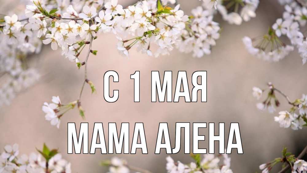 Открытка на каждый день с именем, Мама-Алена С 1 мая С 1 мая Прикольная открытка с пожеланием онлайн скачать бесплатно 