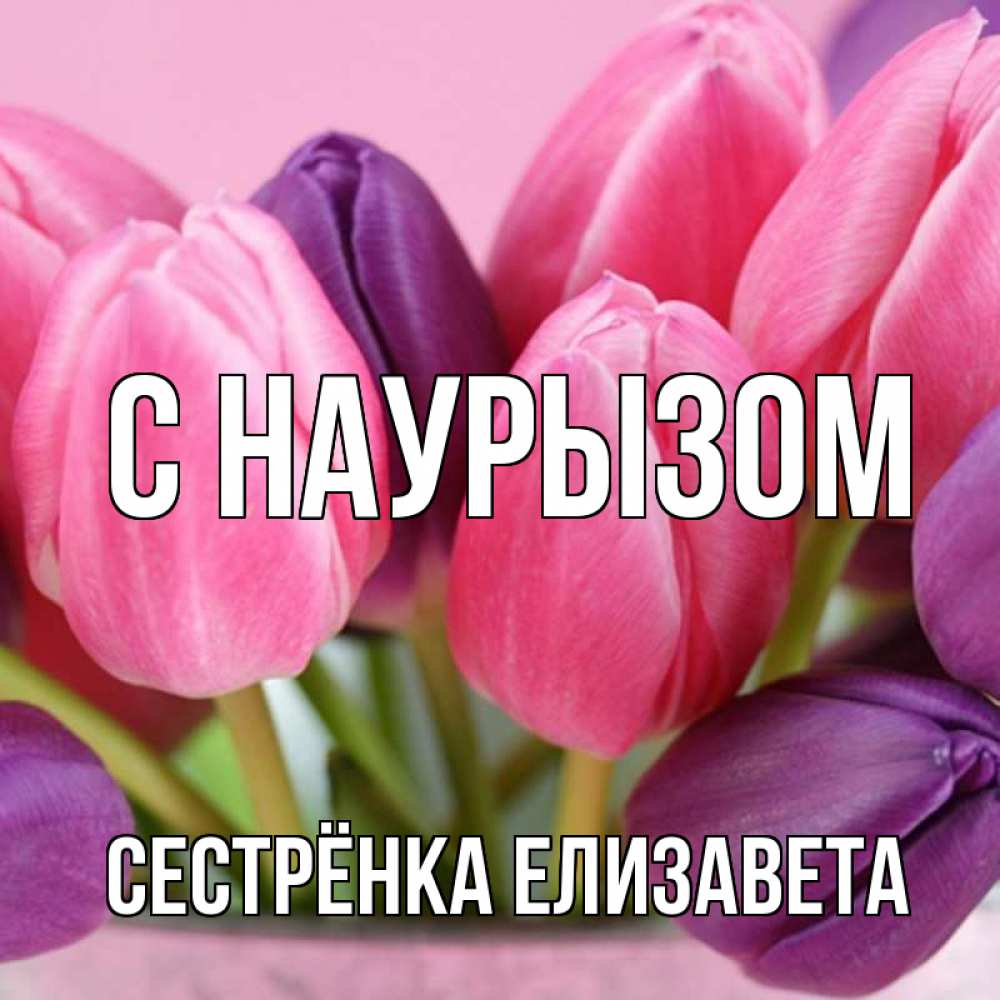 Открытка на каждый день с именем, Сестрёнка-Елизавета С наурызом маме 1 Прикольная открытка с пожеланием онлайн скачать бесплатно 