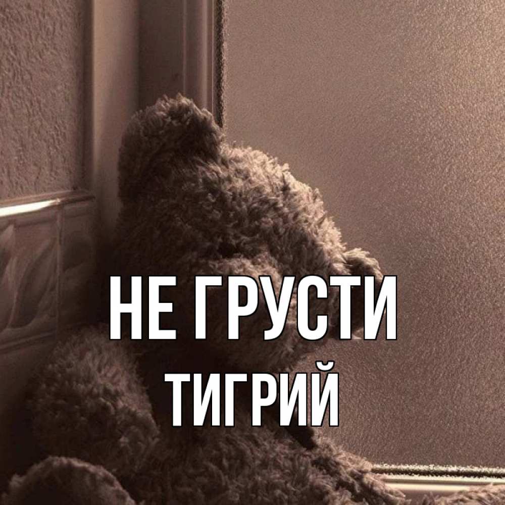 Открытка на каждый день с именем, Тигрий Не грусти стекол рефленое Прикольная открытка с пожеланием онлайн скачать бесплатно 