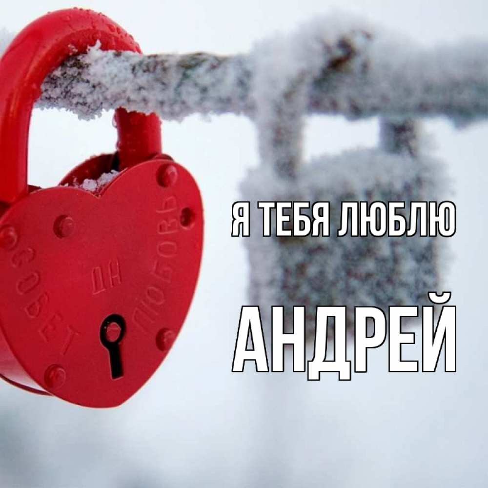Открытка на каждый день с именем, Андрей Я тебя люблю любви Прикольная открытка с пожеланием онлайн скачать бесплатно 