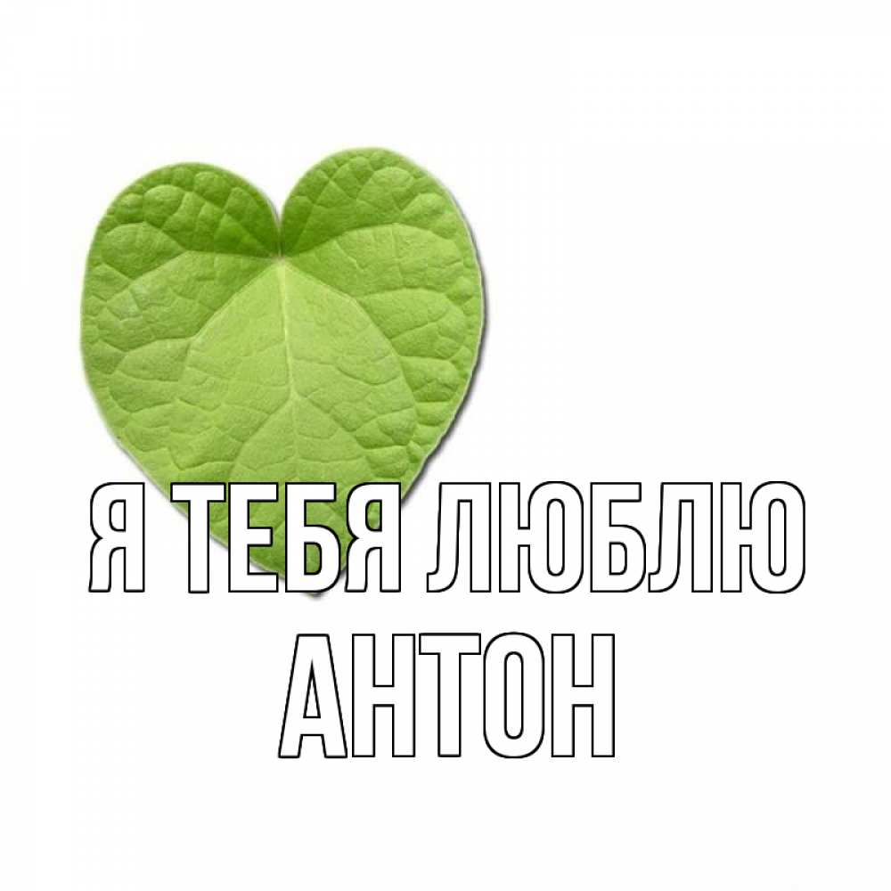 Открытка на каждый день с именем, Антон Я тебя люблю тебе Прикольная открытка с пожеланием онлайн скачать бесплатно 