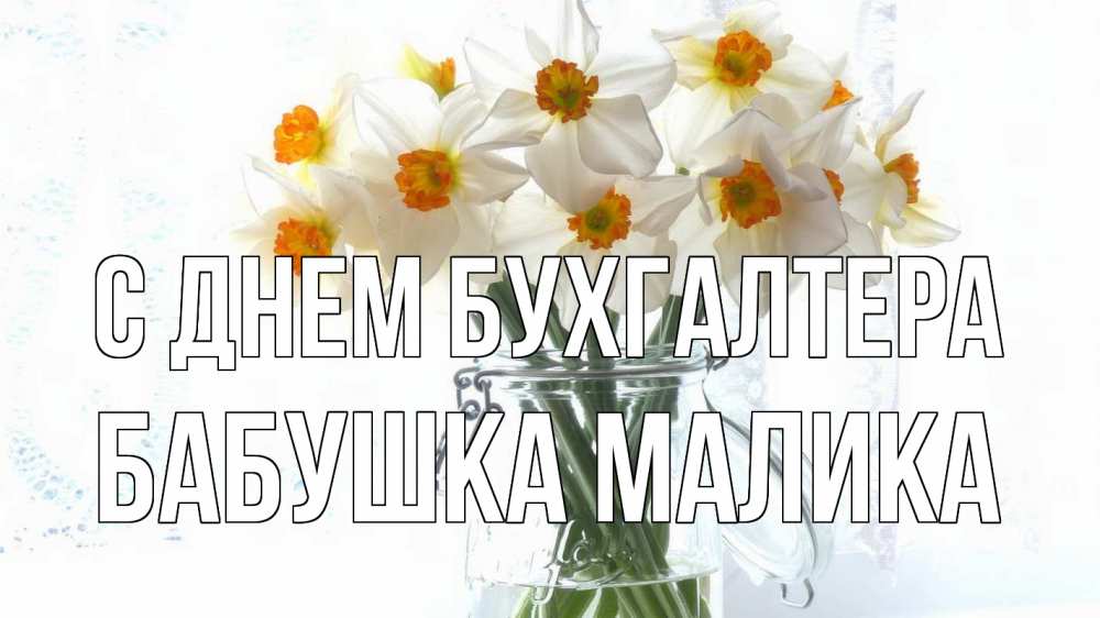 Открытка на каждый день с именем, Бабушка-Малика С днем бухгалтера с днем бухгалтера Прикольная открытка с пожеланием онлайн скачать бесплатно 