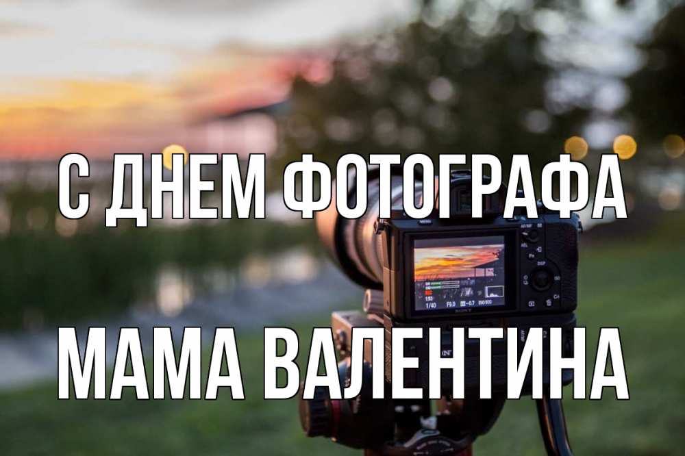 Открытка на каждый день с именем, Мама-Валентина С днем фотографа с днем фотографа Прикольная открытка с пожеланием онлайн скачать бесплатно 