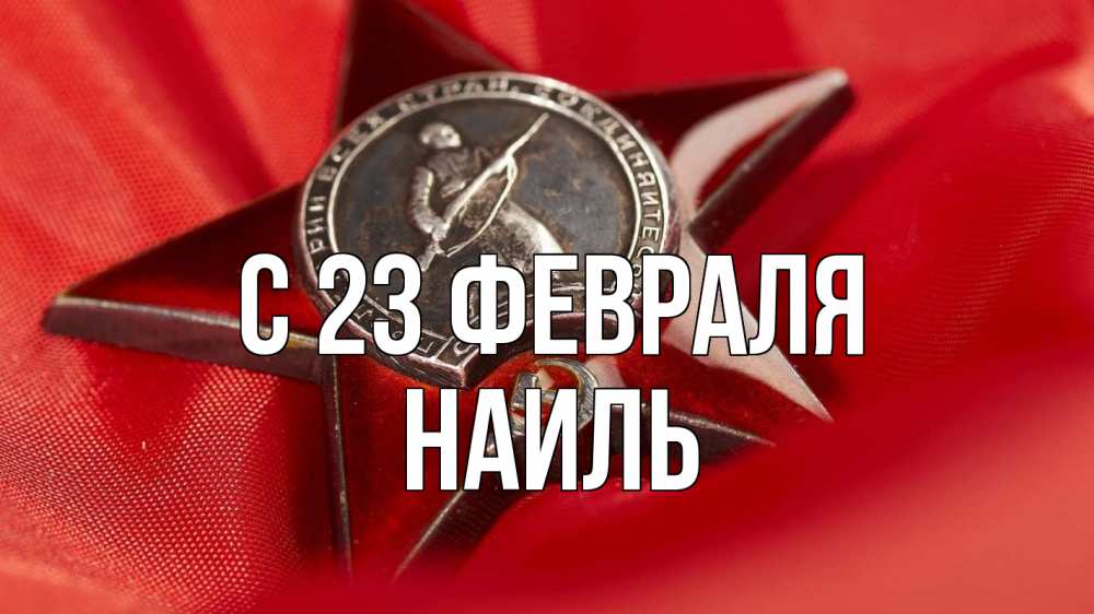 Открытка на каждый день с именем, Наиль С 23 февраля 23 февраля Прикольная открытка с пожеланием онлайн скачать бесплатно 