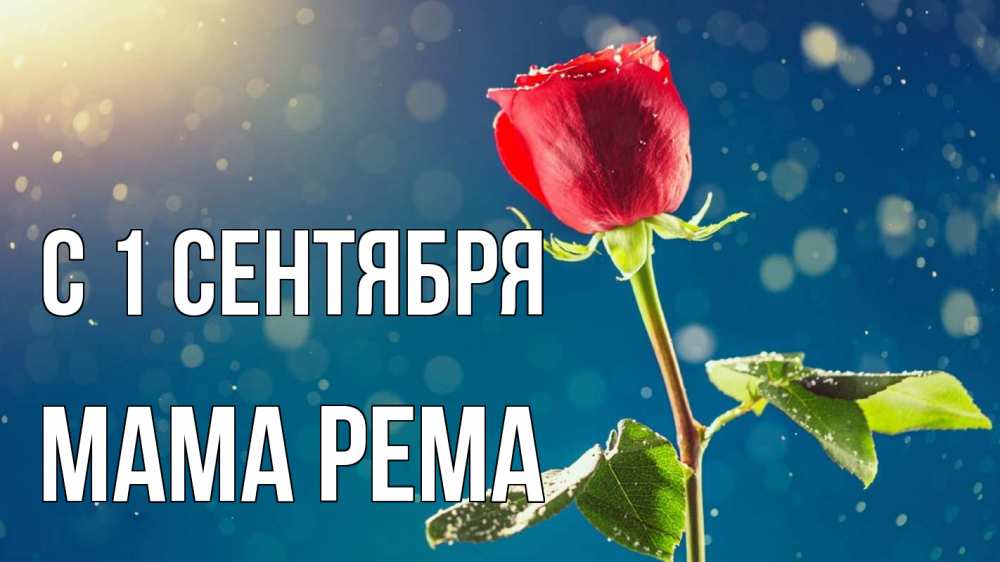 Открытка на каждый день с именем, Мама-Рема С 1 сентября с днем знаний Прикольная открытка с пожеланием онлайн скачать бесплатно 