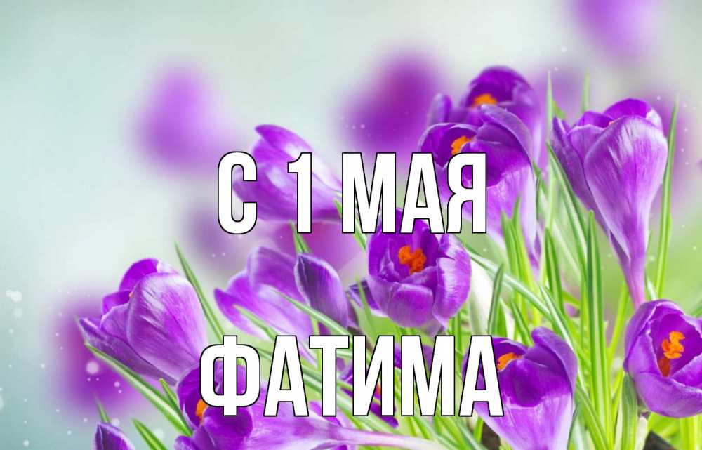 Открытка на каждый день с именем, Фатима С 1 мая 1 мая Прикольная открытка с пожеланием онлайн скачать бесплатно 