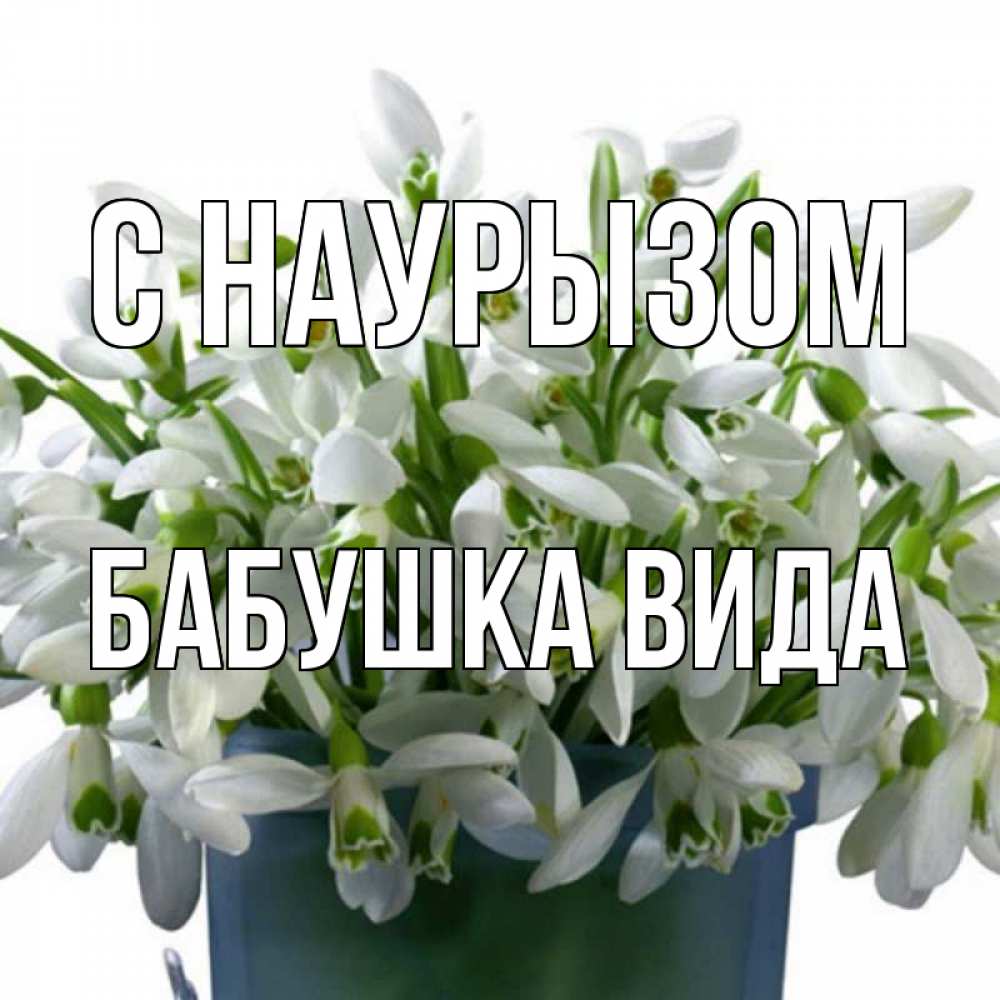 Открытка на каждый день с именем, Бабушка-Вида С наурызом цветы к наурызу новый год в Казахстане Прикольная открытка с пожеланием онлайн скачать бесплатно 
