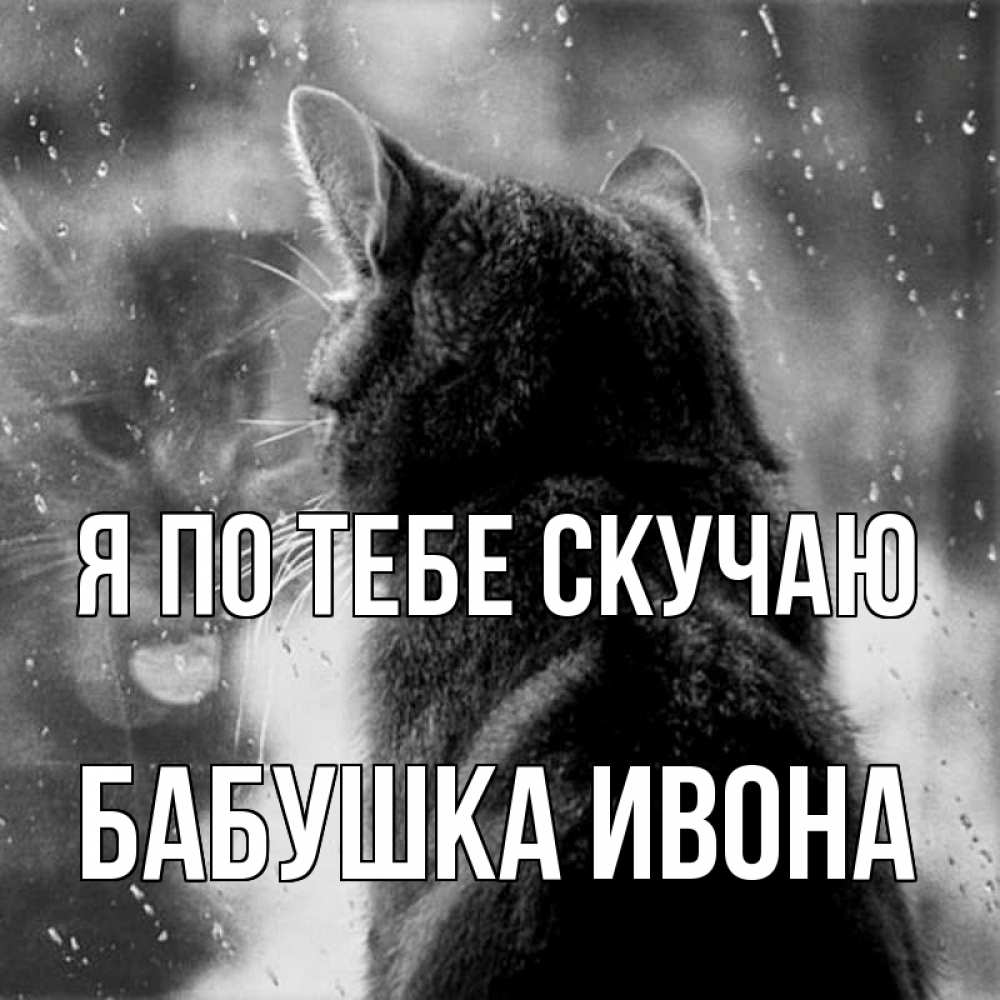 Открытка на каждый день с именем, Бабушка-Ивона Я по тебе скучаю скорее ко мне приходи 1 Прикольная открытка с пожеланием онлайн скачать бесплатно 