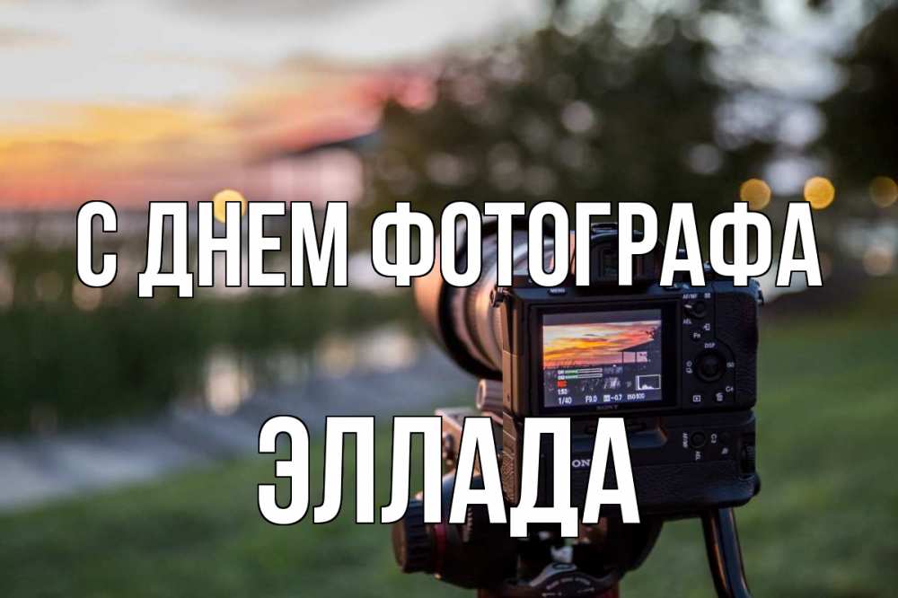 Открытка на каждый день с именем, Эллада С днем фотографа с днем фотографа Прикольная открытка с пожеланием онлайн скачать бесплатно 
