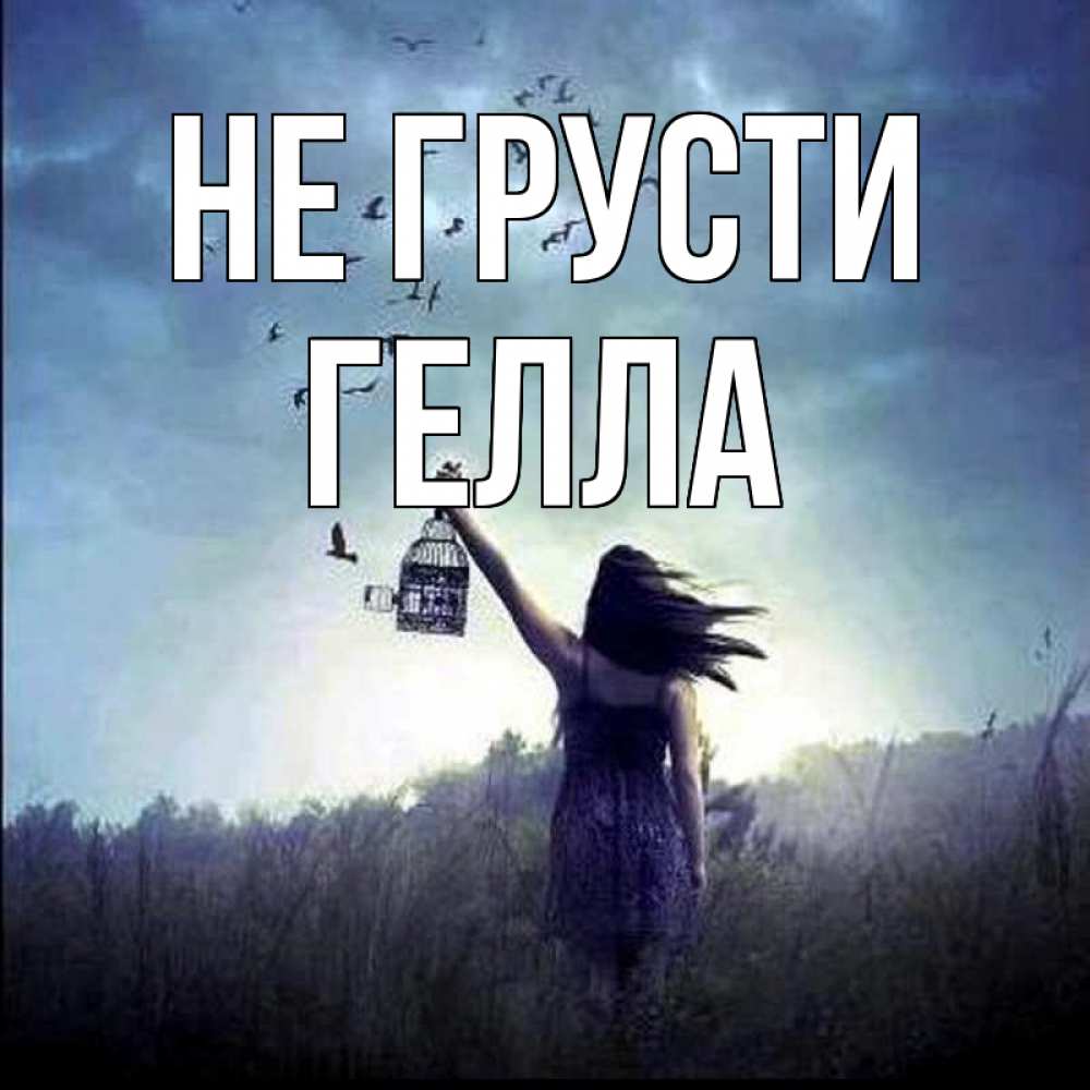 Открытка на каждый день с именем, Гелла Не грусти на волю Прикольная открытка с пожеланием онлайн скачать бесплатно 