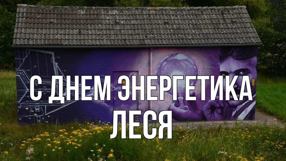 Открытка на каждый день с именем, Леся С днем энергетика молнии, Тесла Прикольная открытка с пожеланием онлайн скачать бесплатно 