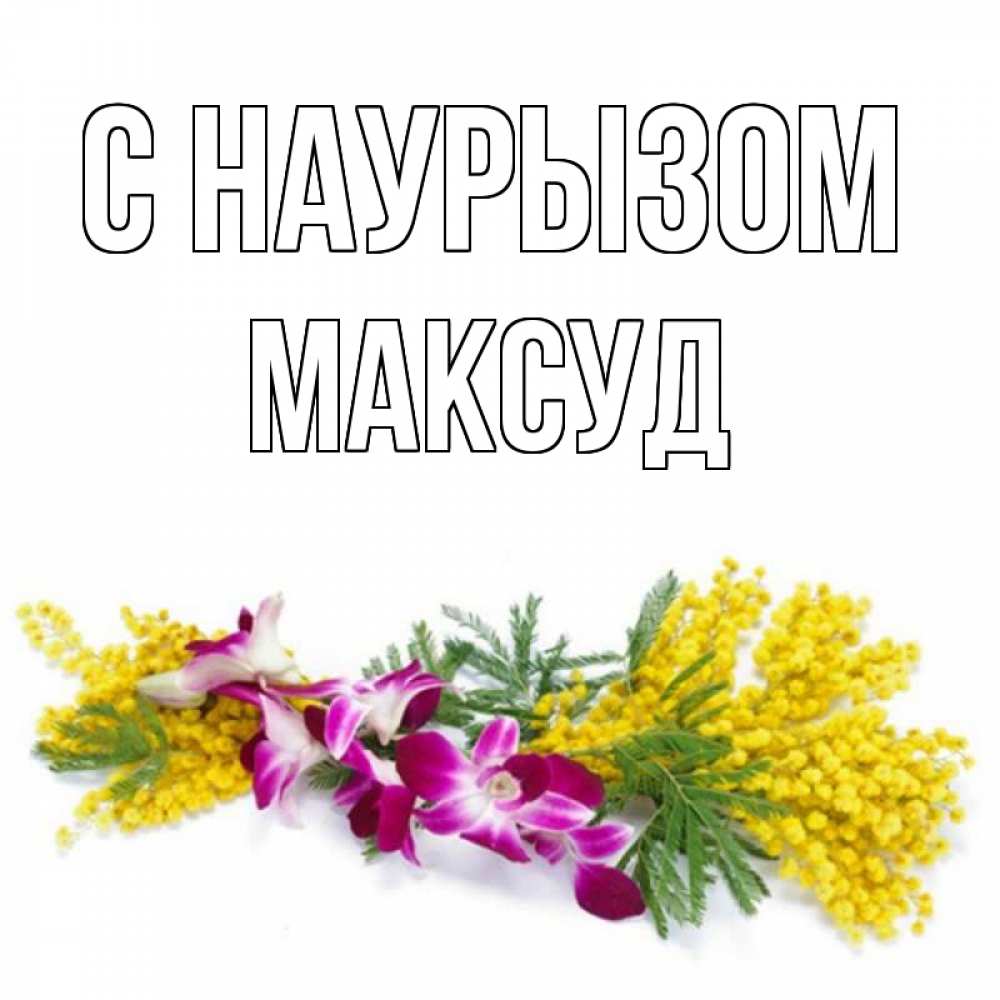 Открытка на каждый день с именем, Максуд С наурызом открытка на международный женский день с цветами  1 Прикольная открытка с пожеланием онлайн скачать бесплатно 