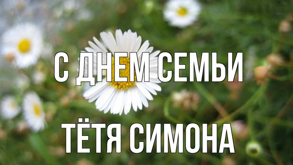 Открытка на каждый день с именем, Тётя-Симона С днем семьи с днем семьи Прикольная открытка с пожеланием онлайн скачать бесплатно 