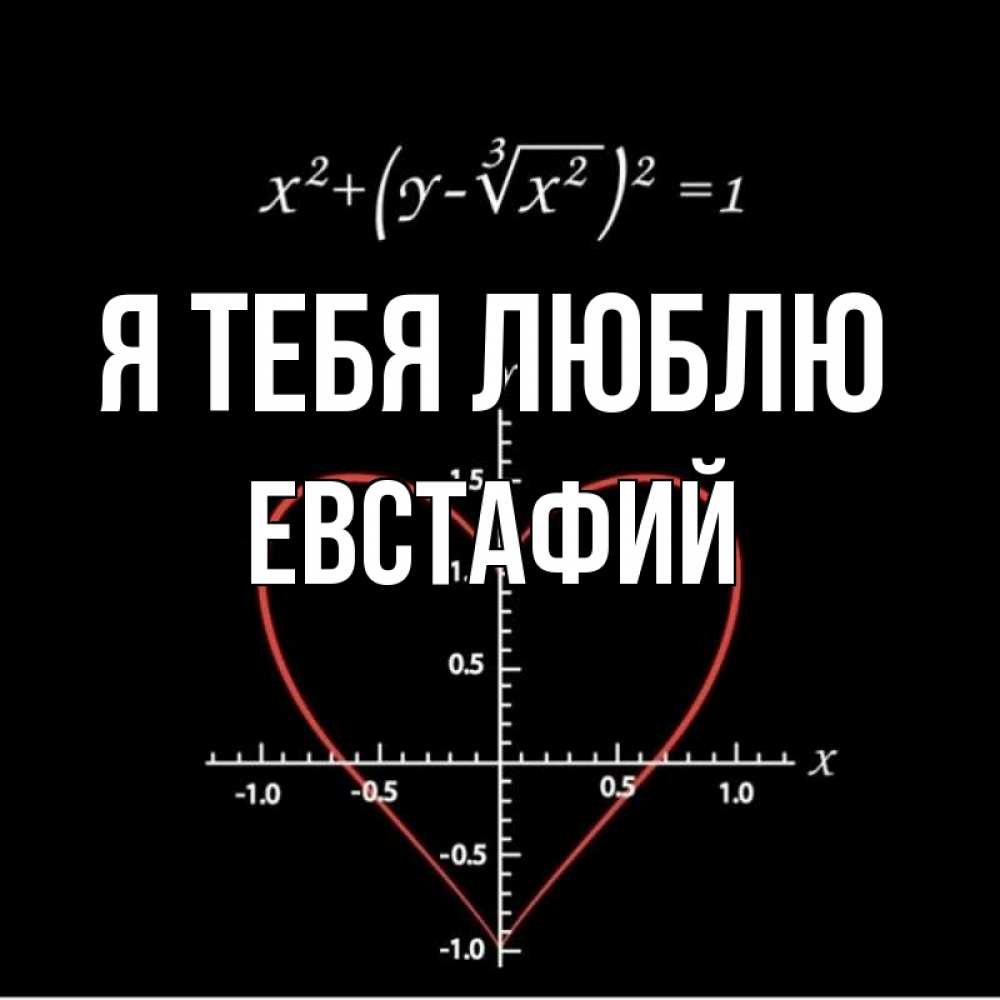 Открытка на каждый день с именем, Евстафий Я тебя люблю сердечная формула Прикольная открытка с пожеланием онлайн скачать бесплатно 
