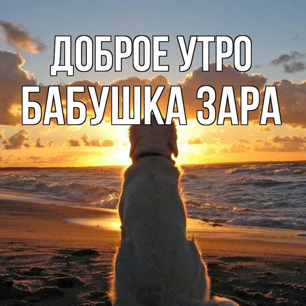 Открытка на каждый день с именем, Бабушка-Зара Доброе утро восход солнца Прикольная открытка с пожеланием онлайн скачать бесплатно 