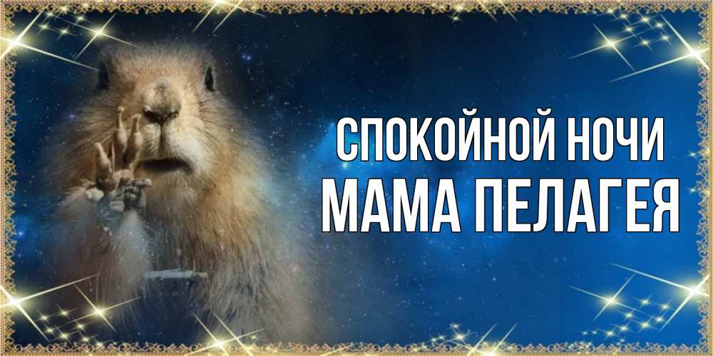 Открытка на каждый день с именем, Мама-Пелагея Спокойной ночи спокойной ночи сладких снов Прикольная открытка с пожеланием онлайн скачать бесплатно 