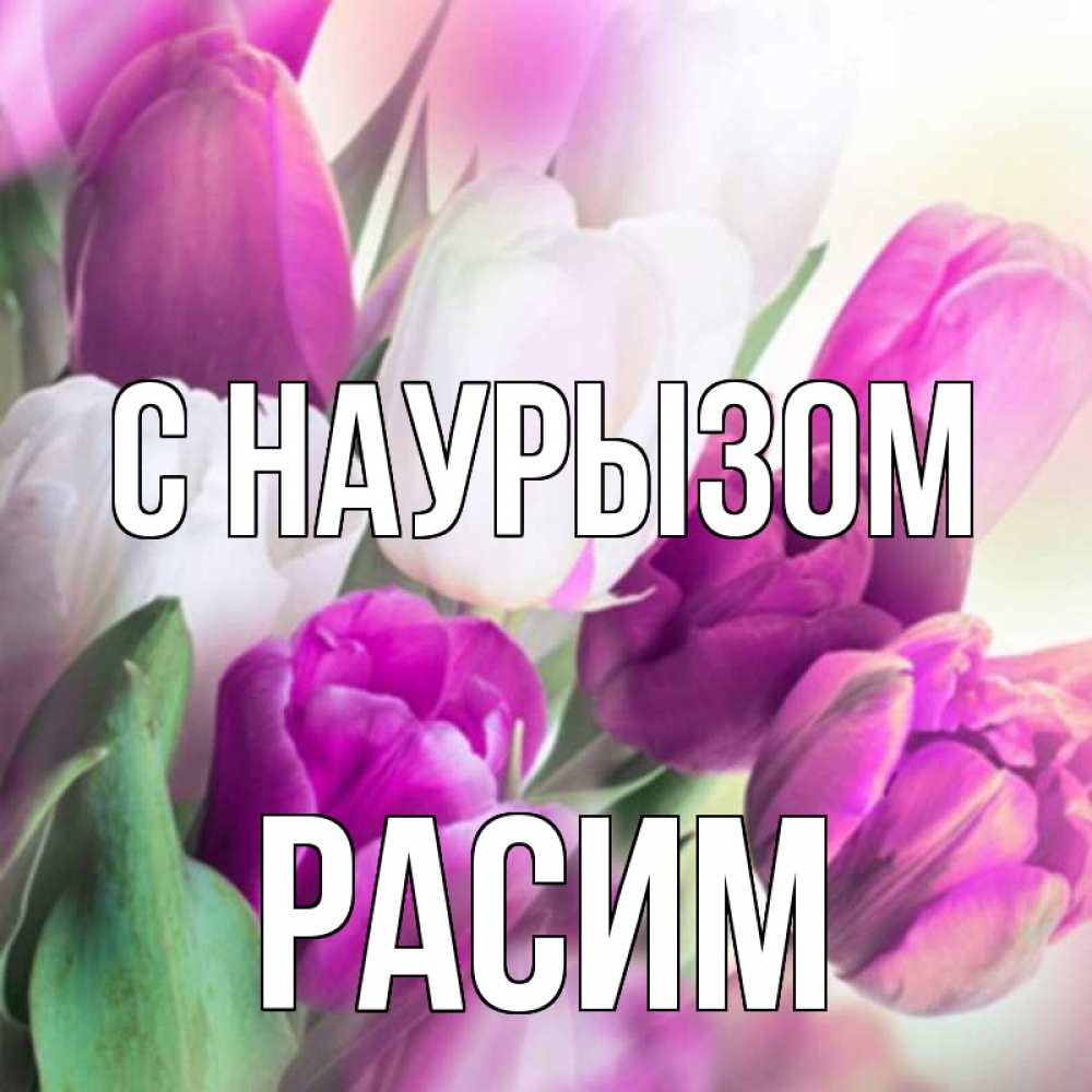 Открытка на каждый день с именем, Расим С наурызом весна 1 Прикольная открытка с пожеланием онлайн скачать бесплатно 