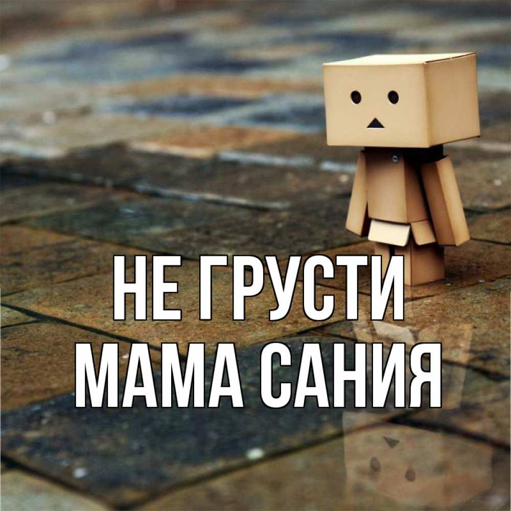 Открытка на каждый день с именем, Мама-Сания Не грусти Стив Прикольная открытка с пожеланием онлайн скачать бесплатно 