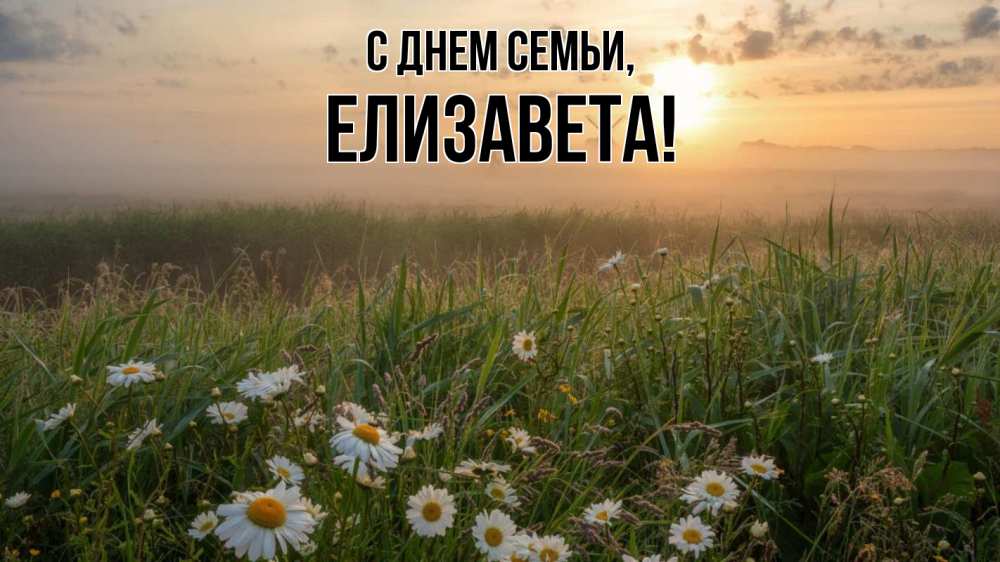 Открытка на каждый день с именем, Елизавета С днем семьи с днем семьи Прикольная открытка с пожеланием онлайн скачать бесплатно 