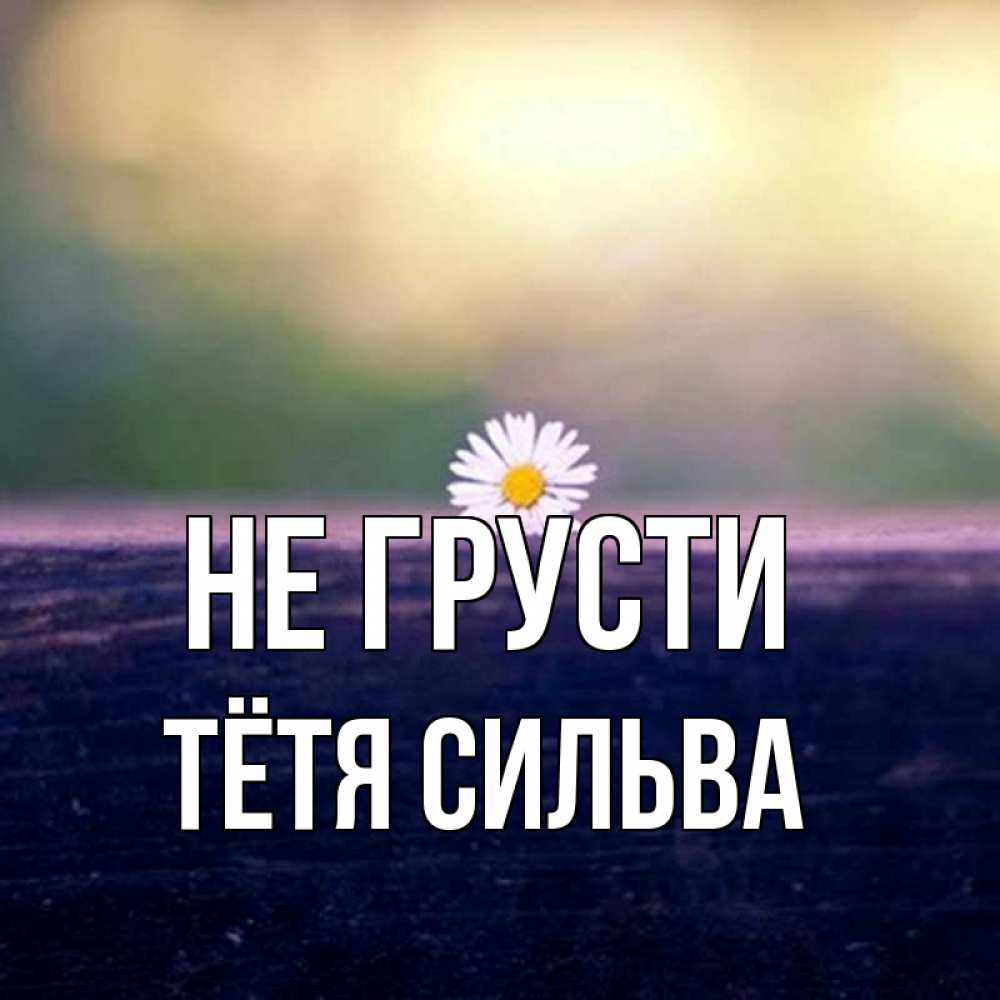 Открытка на каждый день с именем, Тётя-Сильва Не грусти красота Прикольная открытка с пожеланием онлайн скачать бесплатно 