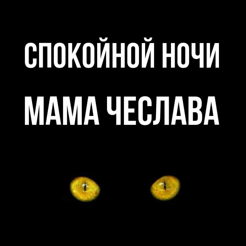 Открытка на каждый день с именем, Мама-Чеслава Спокойной ночи сладких снов бесстрашный мой дружочек Прикольная открытка с пожеланием онлайн скачать бесплатно 