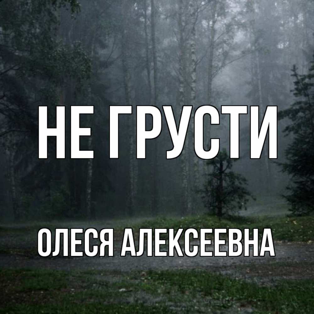 Картинка Не грусти, Олеся Алексеевна