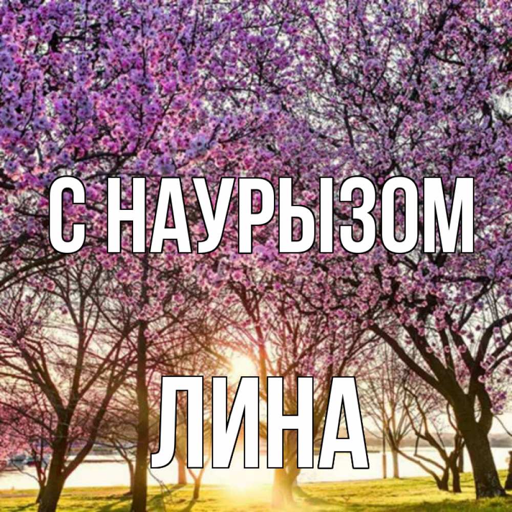 Открытка на каждый день с именем, Лина С наурызом праздник весны наурыз Прикольная открытка с пожеланием онлайн скачать бесплатно 