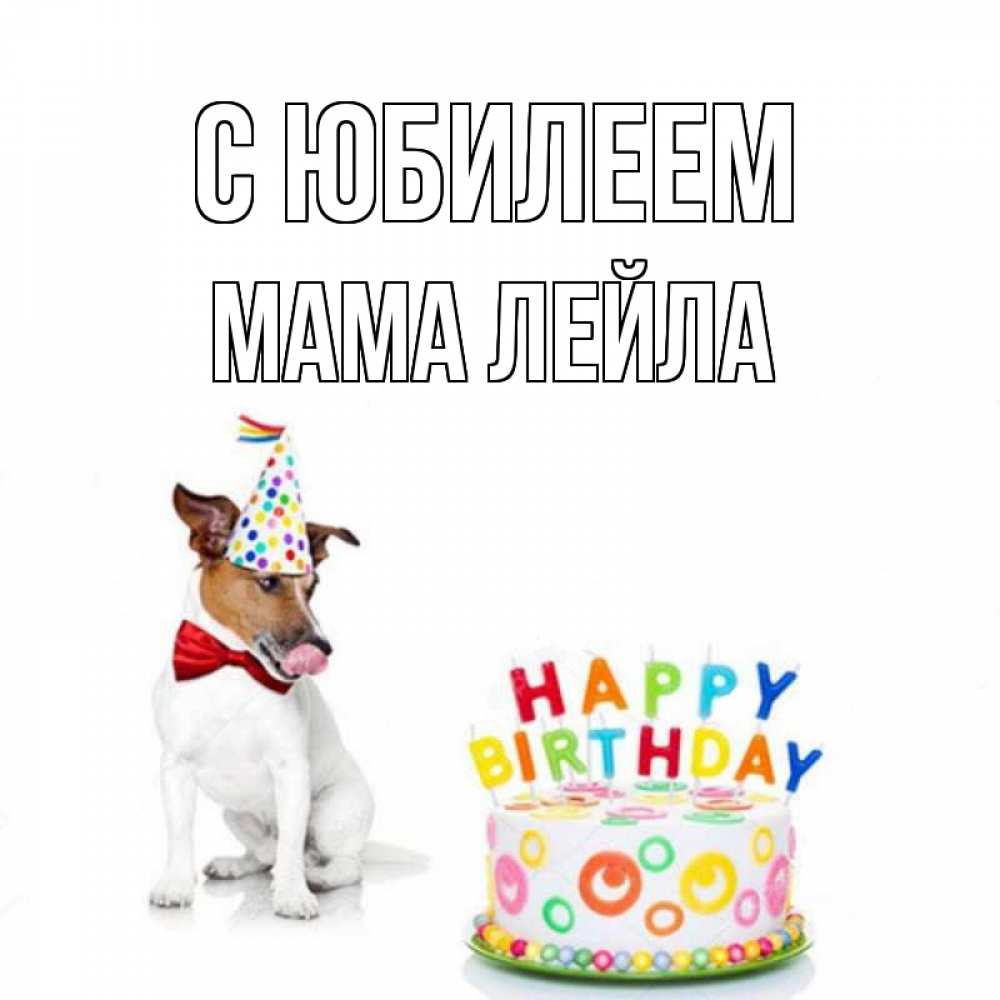 Открытка на каждый день с именем, Мама-Лейла С юбилеем праздник Прикольная открытка с пожеланием онлайн скачать бесплатно 