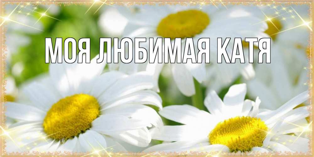 Открытка на каждый день с именем, Моя-любимая-Катя Главная красивые открытки с белыми цветами на международный женский день Прикольная открытка с пожеланием онлайн скачать бесплатно 
