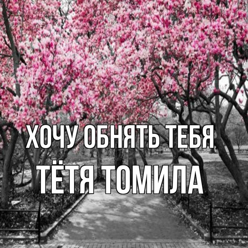 Открытка на каждый день с именем, Тётя-Томила Хочу обнять тебя обработанное фото Прикольная открытка с пожеланием онлайн скачать бесплатно 