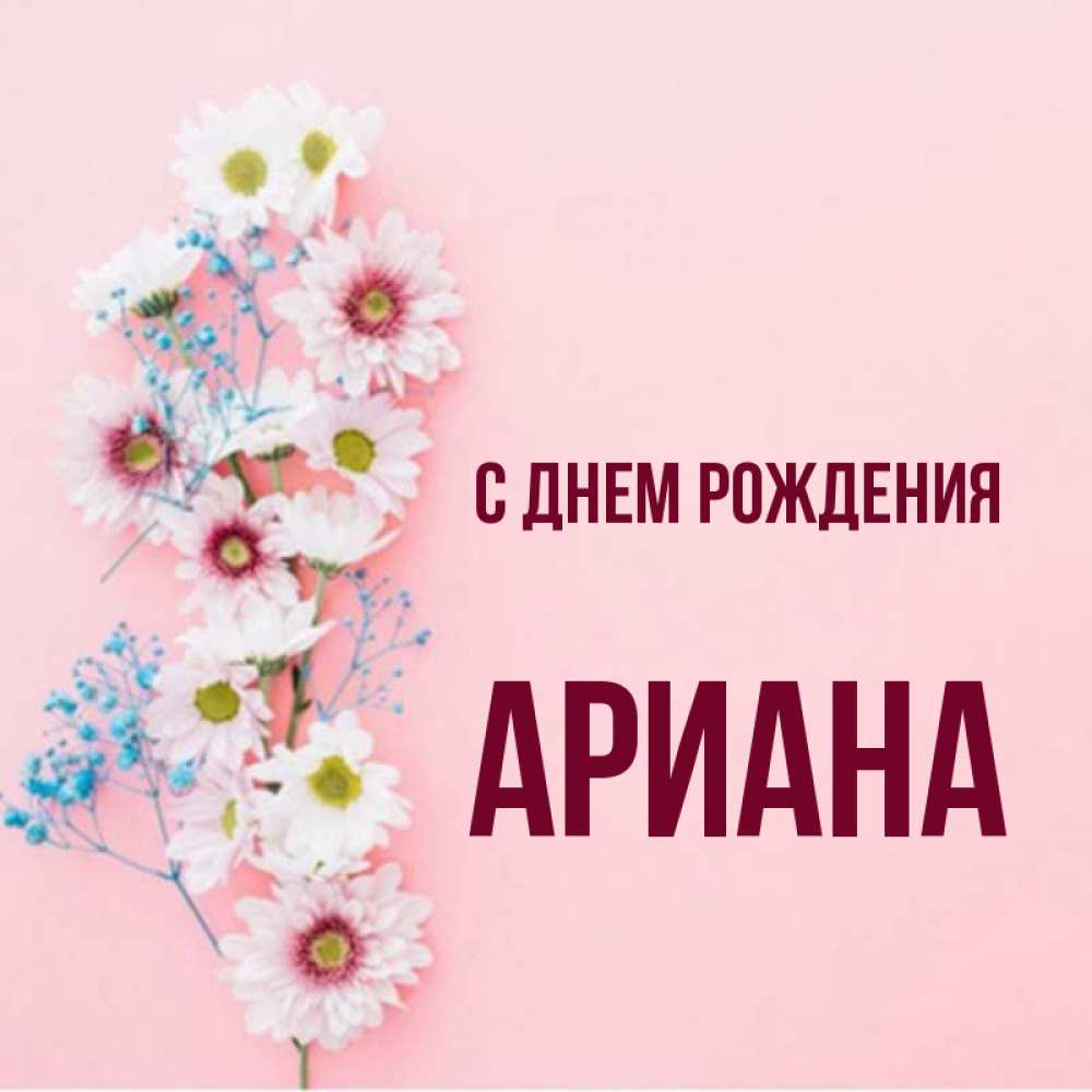 С днем рождения ариана в картинках