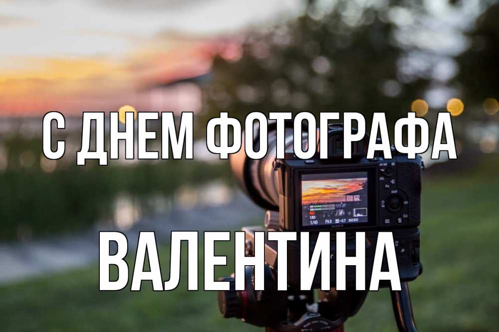 Открытка на каждый день с именем, Валентина С днем фотографа с днем фотографа Прикольная открытка с пожеланием онлайн скачать бесплатно 