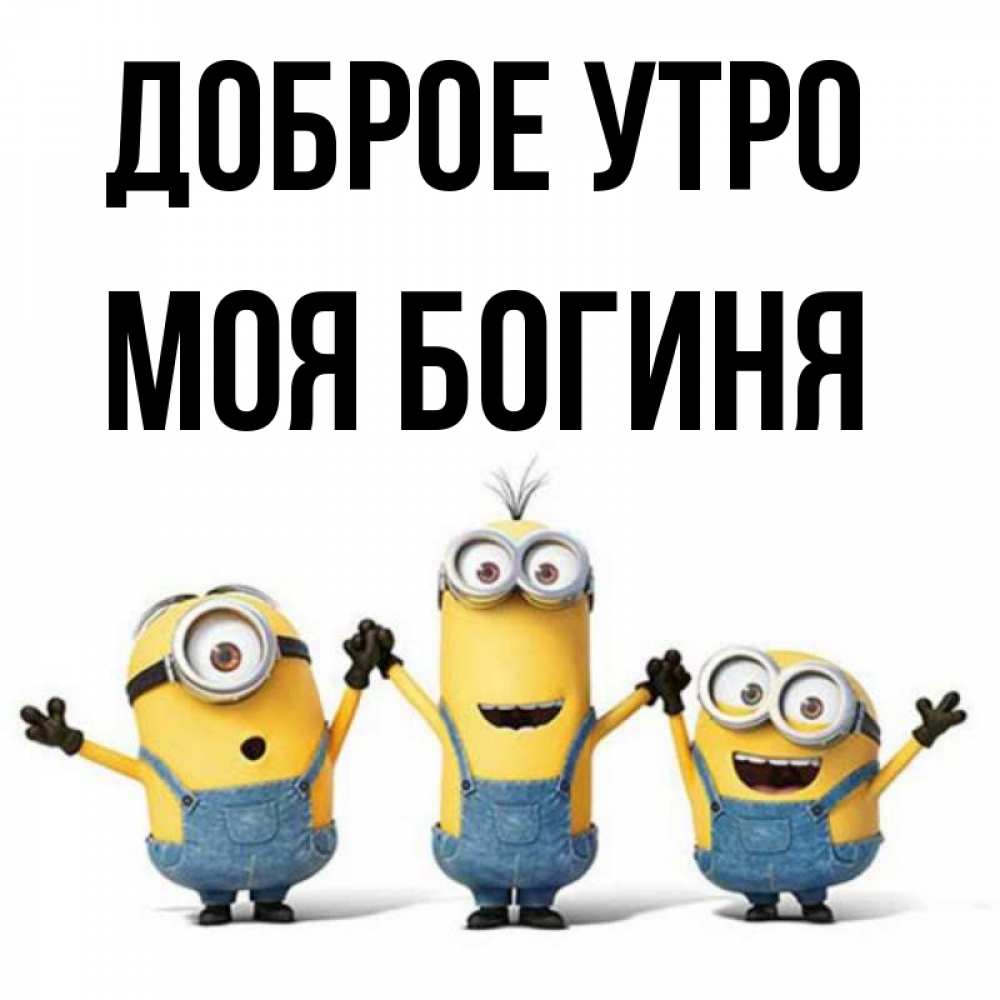 Открытка на каждый день с именем, Моя-богиня Доброе утро бодренького утра Прикольная открытка с пожеланием онлайн скачать бесплатно 