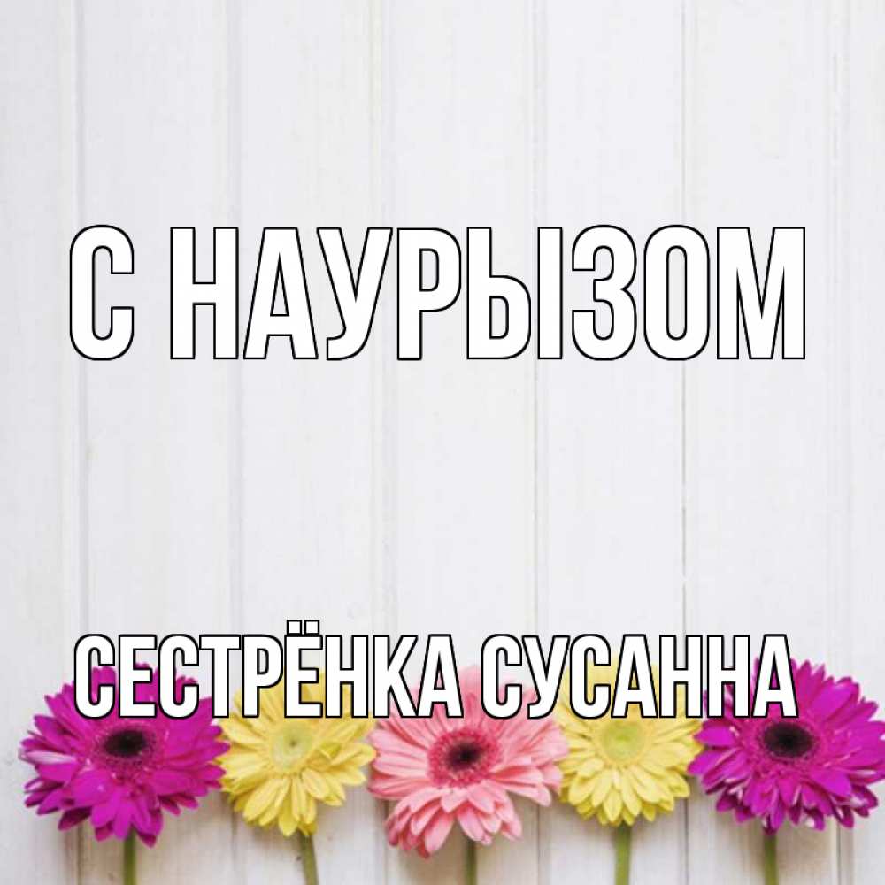 Открытка на каждый день с именем, Сестрёнка-Сусанна С наурызом женщинам 1 Прикольная открытка с пожеланием онлайн скачать бесплатно 