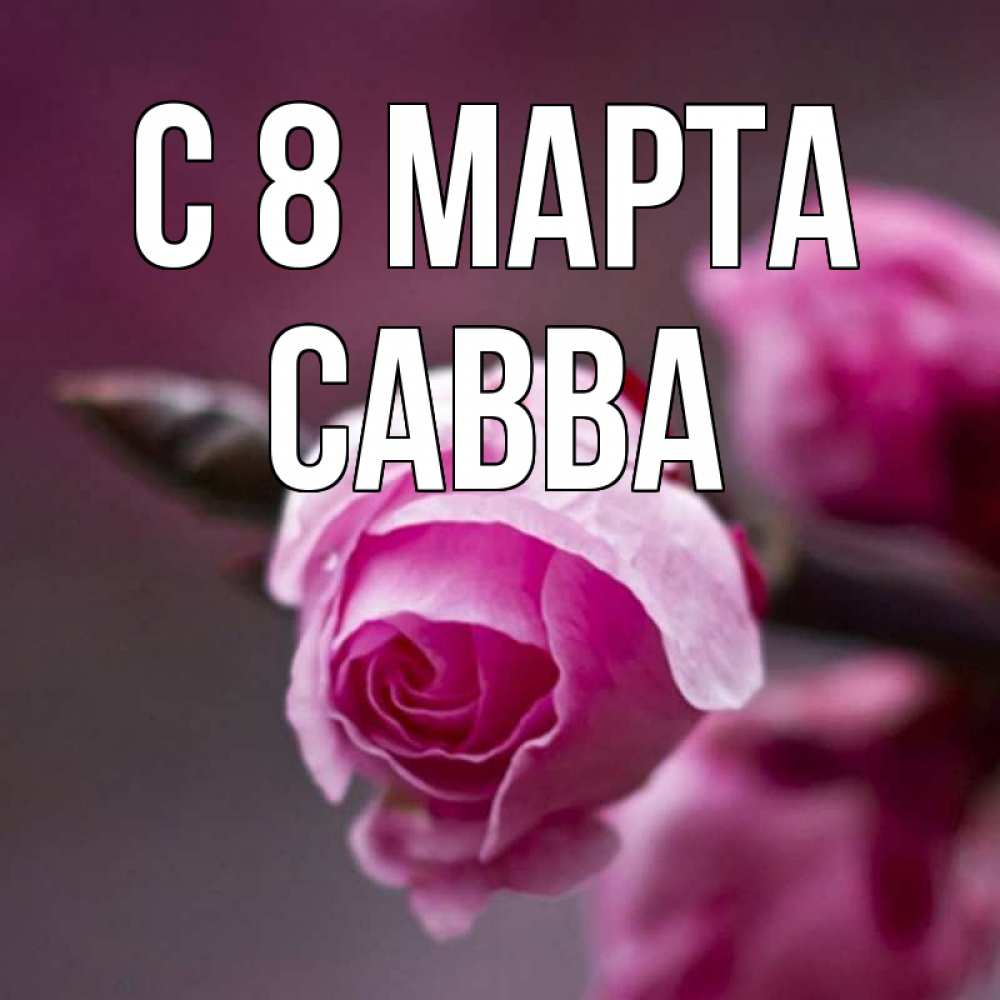 Открытка на каждый день с именем, Савва С 8 МАРТА весна Прикольная открытка с пожеланием онлайн скачать бесплатно 
