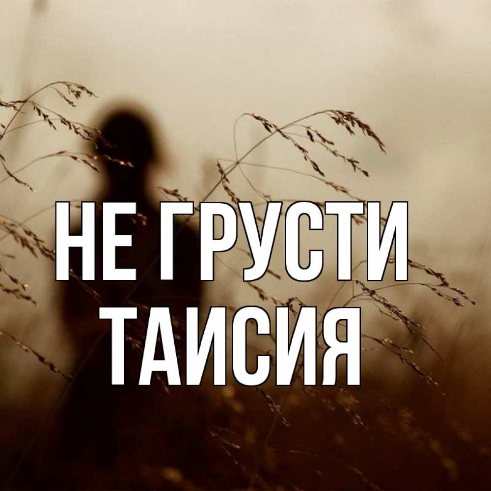 Открытка на каждый день с именем, Таисия Не грусти грусть Прикольная открытка с пожеланием онлайн скачать бесплатно 