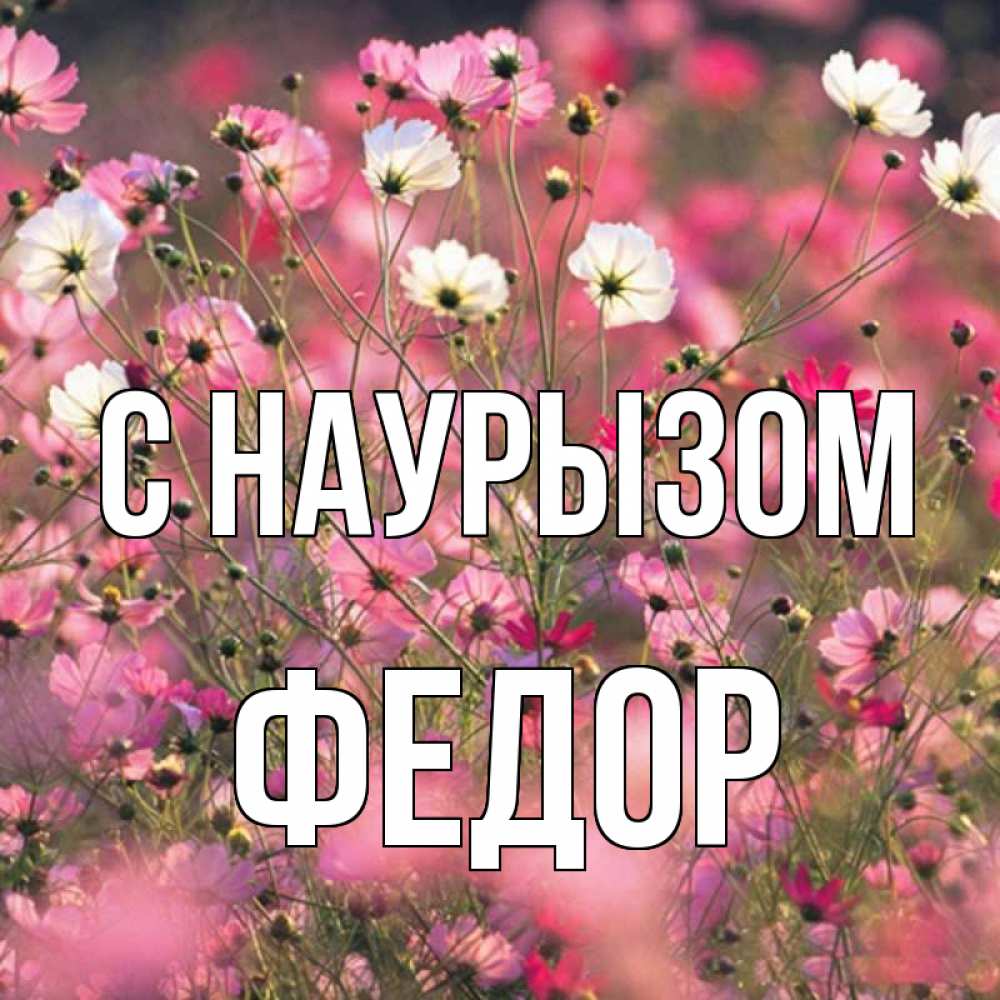 Открытка на каждый день с именем, Федор С наурызом красиво 1 Прикольная открытка с пожеланием онлайн скачать бесплатно 